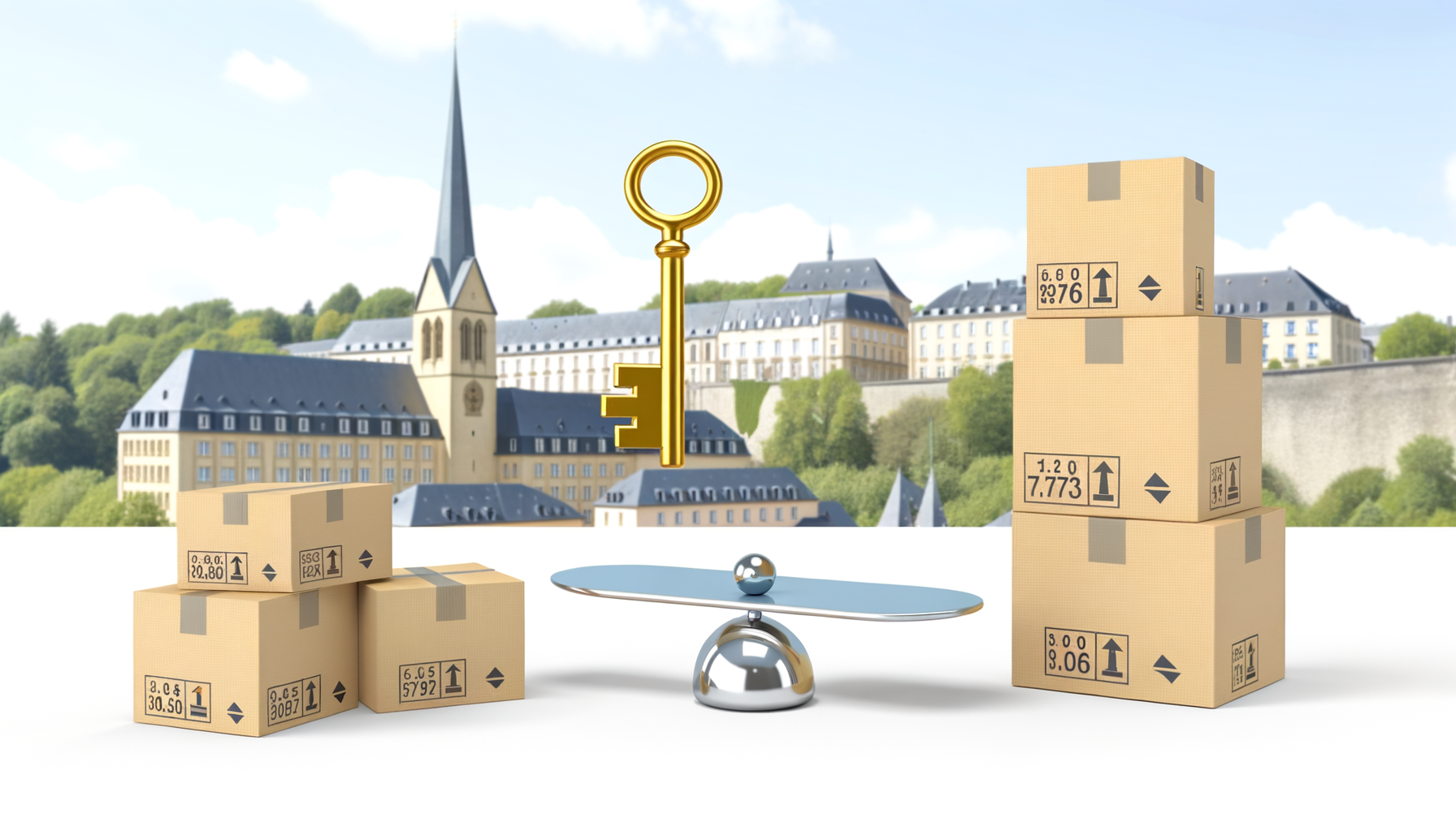 Planification efficace d'un déménagement sans soucis au Luxembourg montrant une liste détaillée des coûts et tarifs